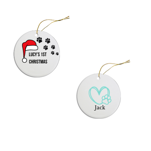 3" Custom Ceramic Ornament