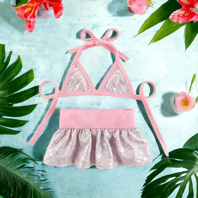 Bark Fifth Ave. Mermaid- Dog Bikini Set
