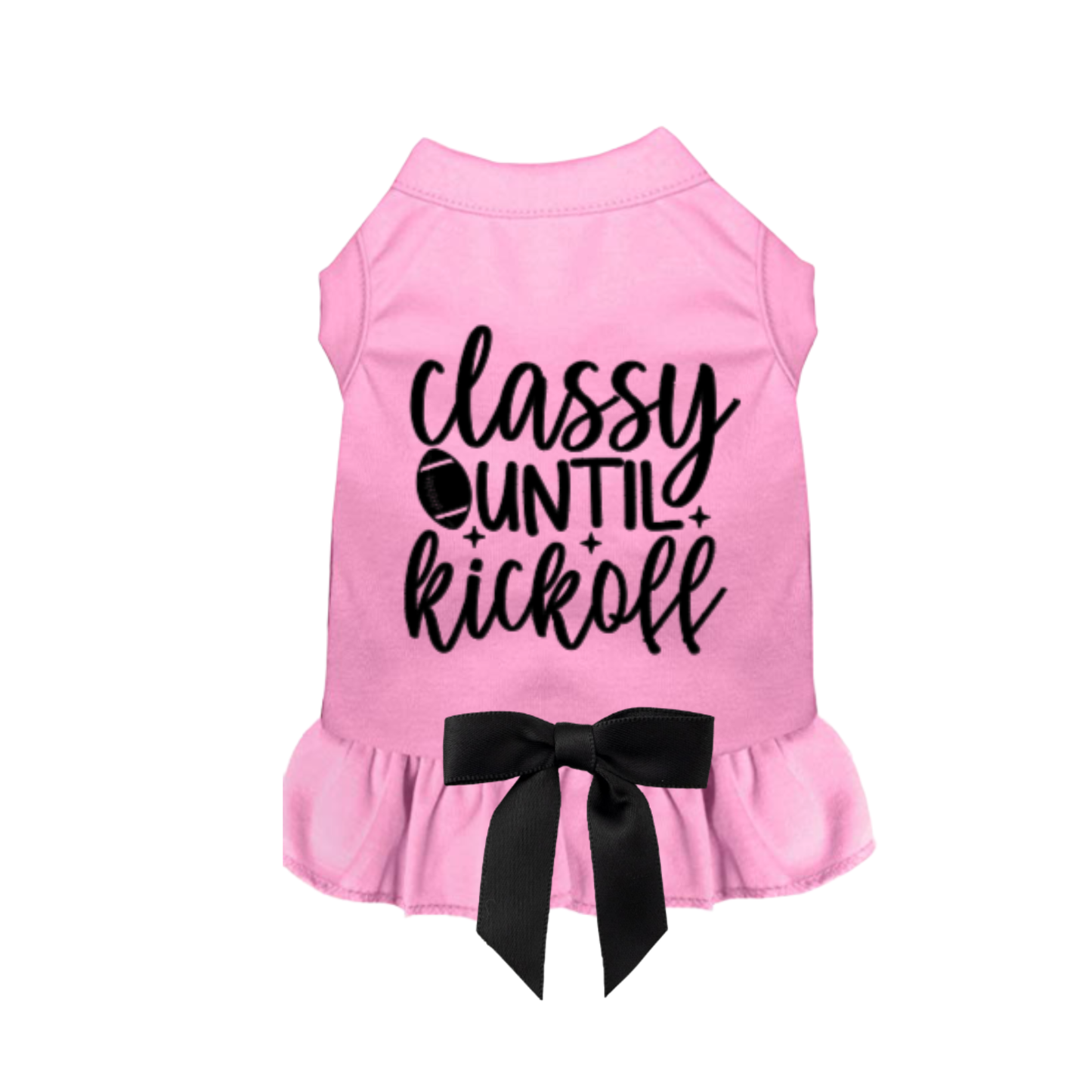 Classy Until Kickoff Dog Dress
