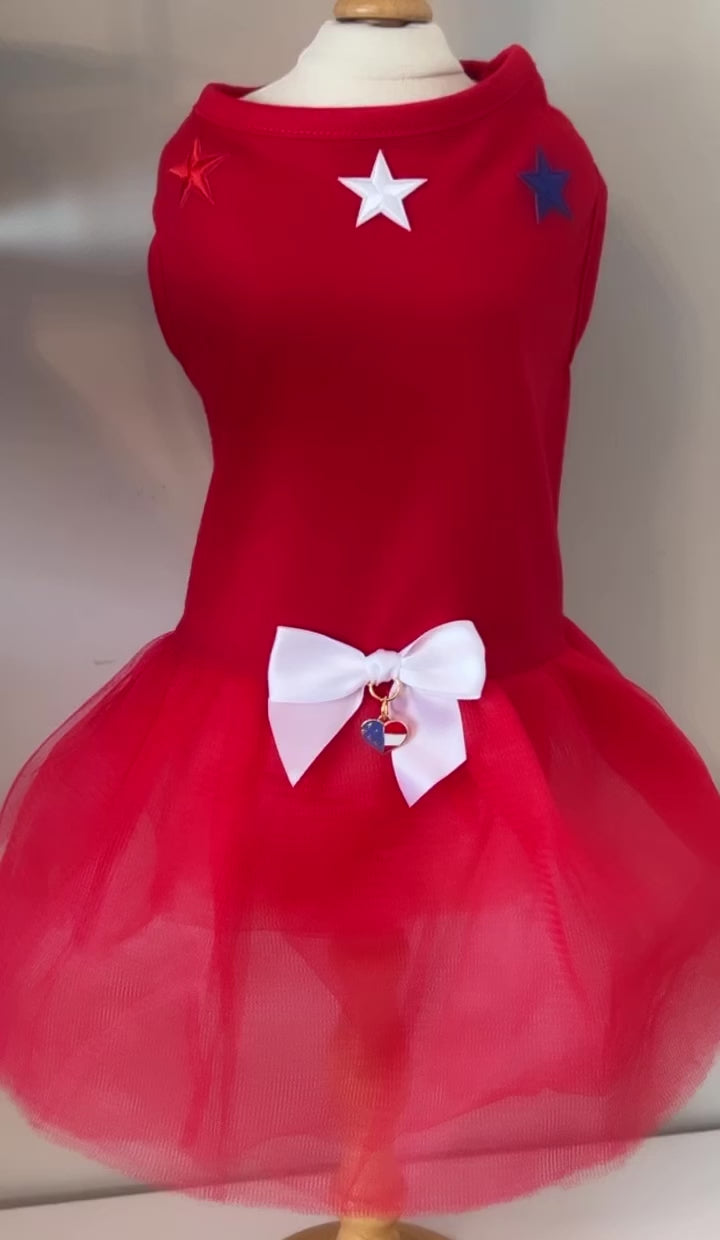 4th of July Princess- Dog tutu dress