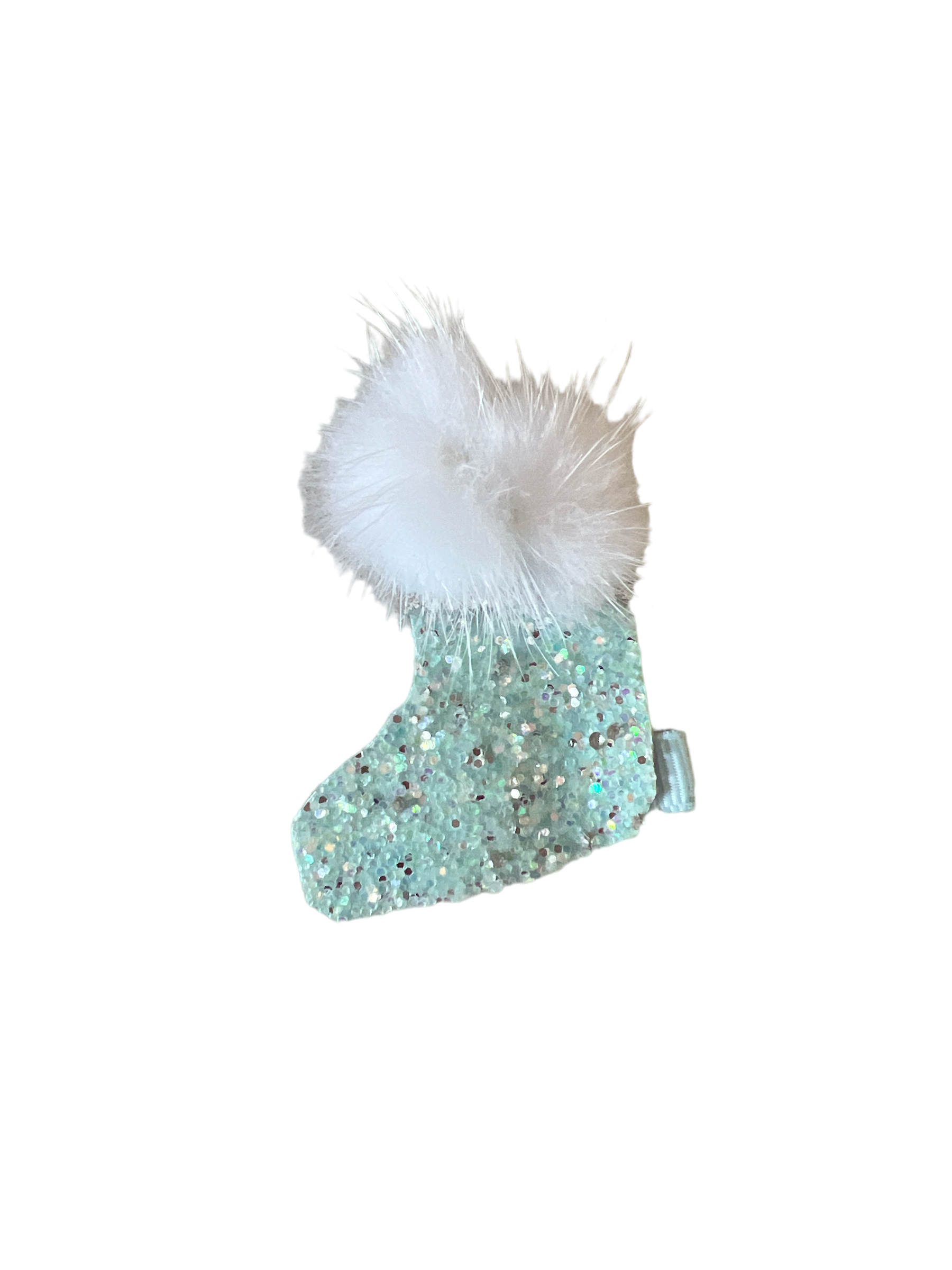 Beaded Caviar Stocking Barrettes- Dog Barrette