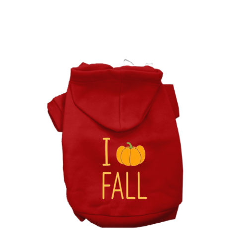 I Heart Pumpkin Fall- Dog Hoodie