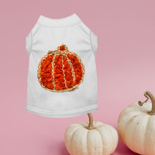Chiffon Rose Halloween Pumpkin Dog Outfit