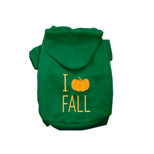 I Heart Pumpkin Fall- Dog Hoodie