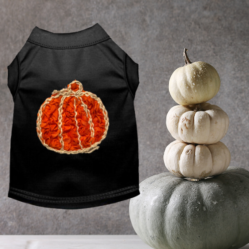 Chiffon Rose Halloween Pumpkin Dog Outfit