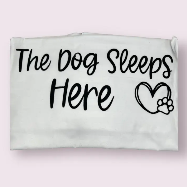 The Dog Sleeps Here Pillowcase Set