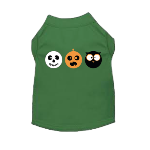 Boo Crew Faces Graphic Dog Tee