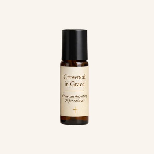 Crowned in Grace  Christian Anointing Oil for Animals (10ml Roll-On)