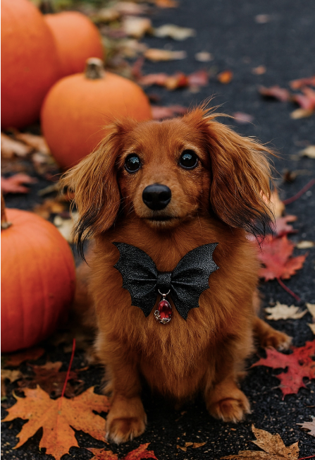 Batty & Fabulous Ribbon Boo-tie Necklace