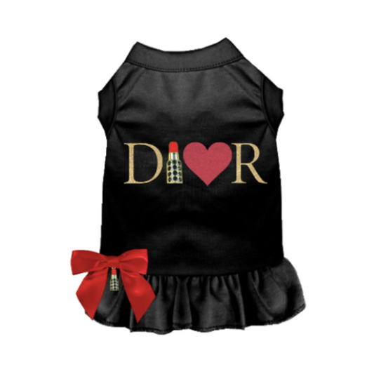 Miss Dior-able Lipstick Dress- Dog Dress