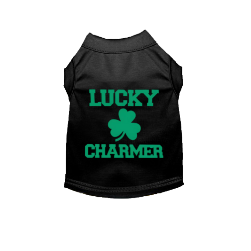 Lucky Charmer St. Patrick's Day Dog Tee