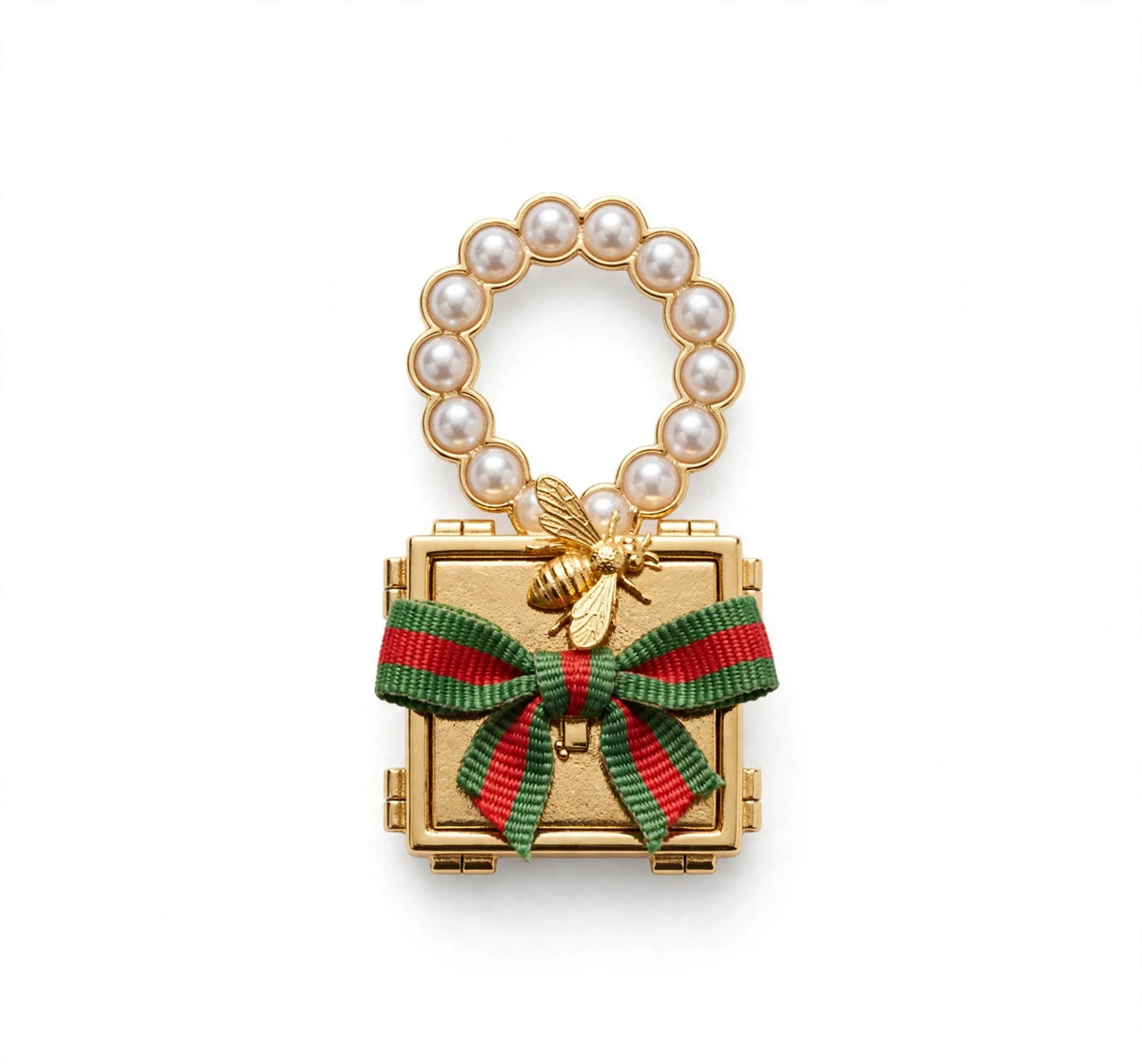 Pretty Little Present Brooch - studio product photo