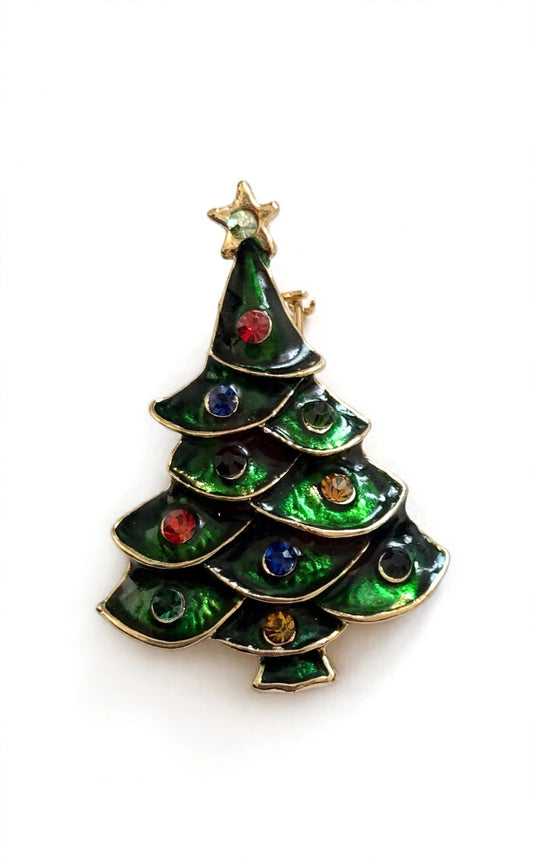 O Christmas Tree Brooch - studio product photo