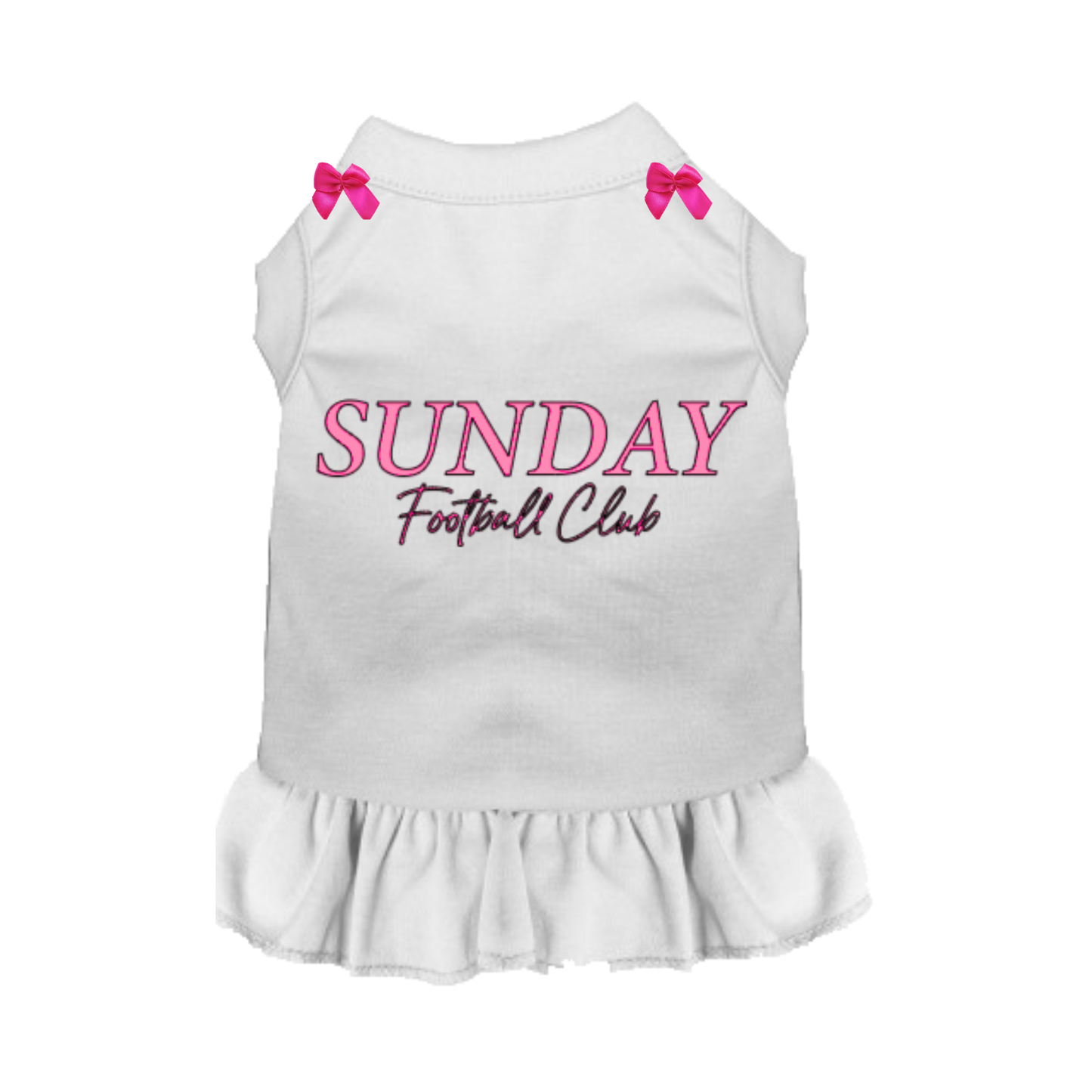 Sunday Sweetheart Football Club Dog Dress