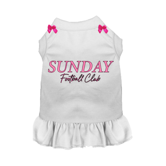 Sunday Sweetheart Football Club Dog Dress