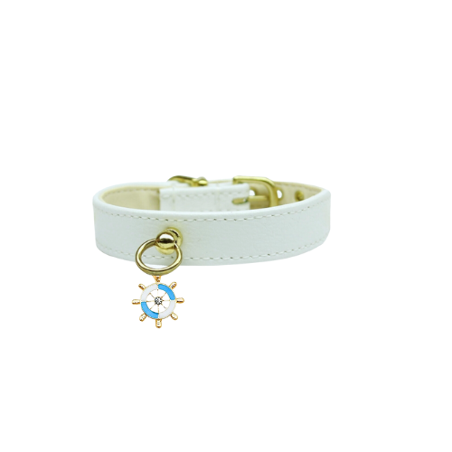 Nautical Dog Charm Collar