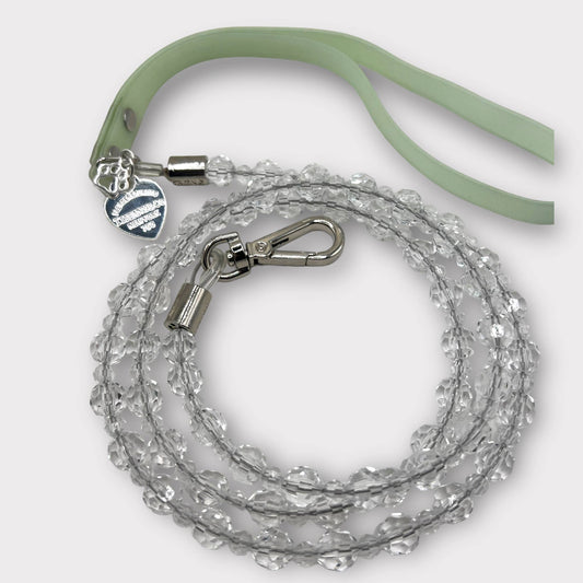 Sniffany Heart and Paw Crystal Dog Leash