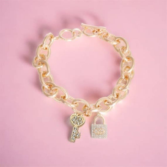 Lock and Key Gucchewi Charm Dog Collar Necklace