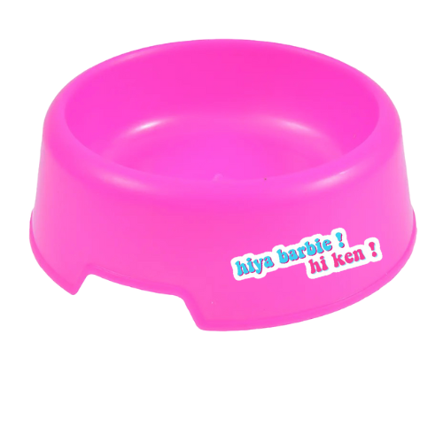 Hiya, Barbie Poolside Water Dog Bowls