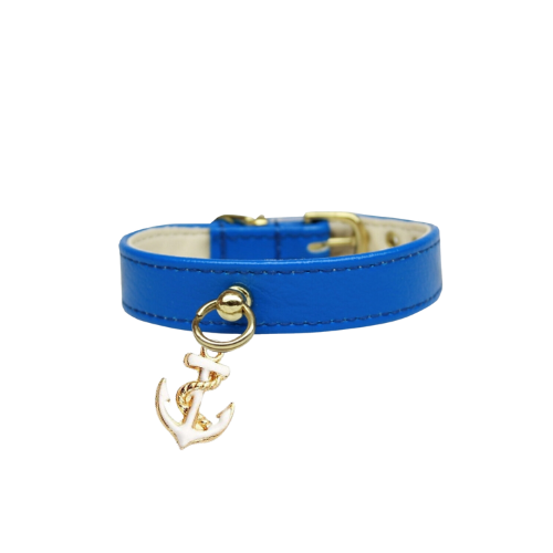 Nautical Dog Charm Collar