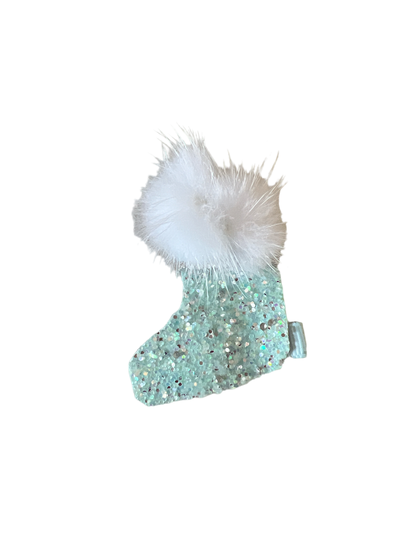 Beaded Caviar Stocking Barrettes- Dog Barrette