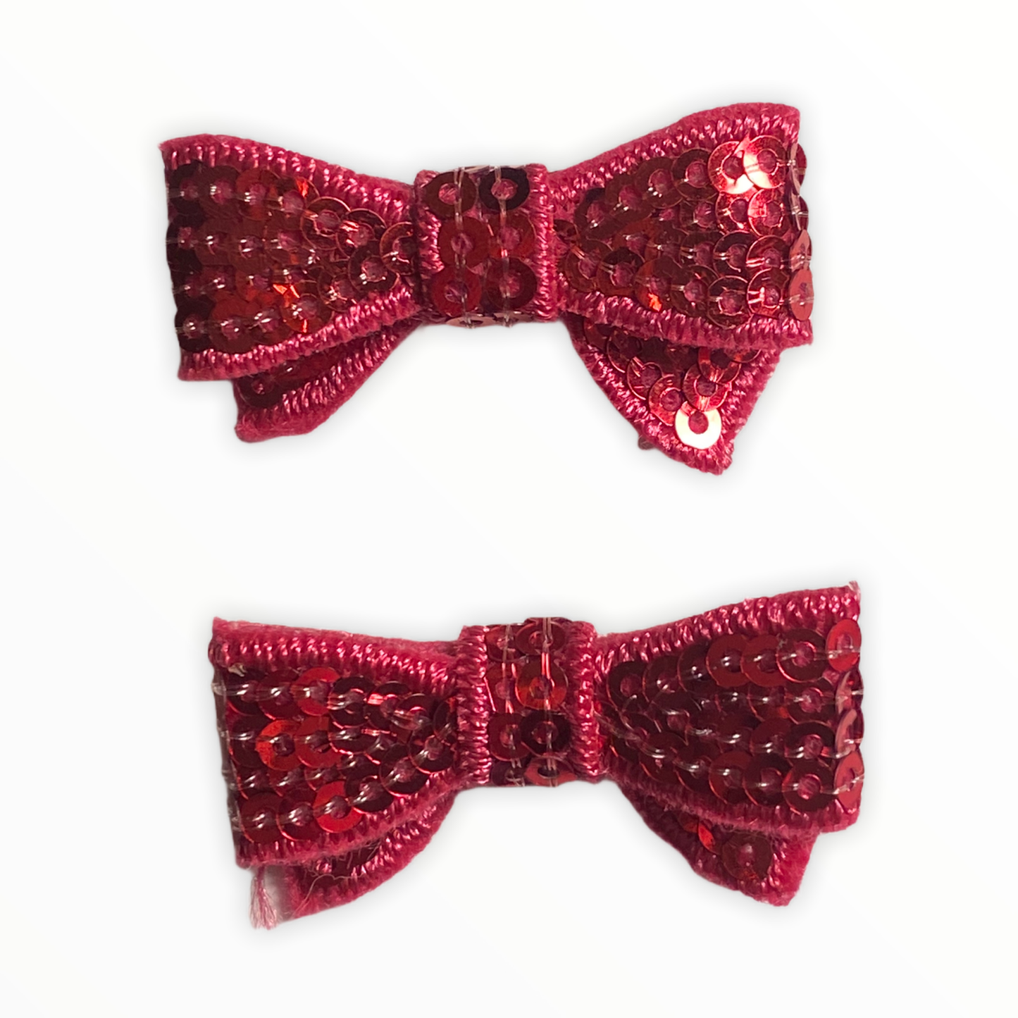 Mini Sequin Hair Bow Clips