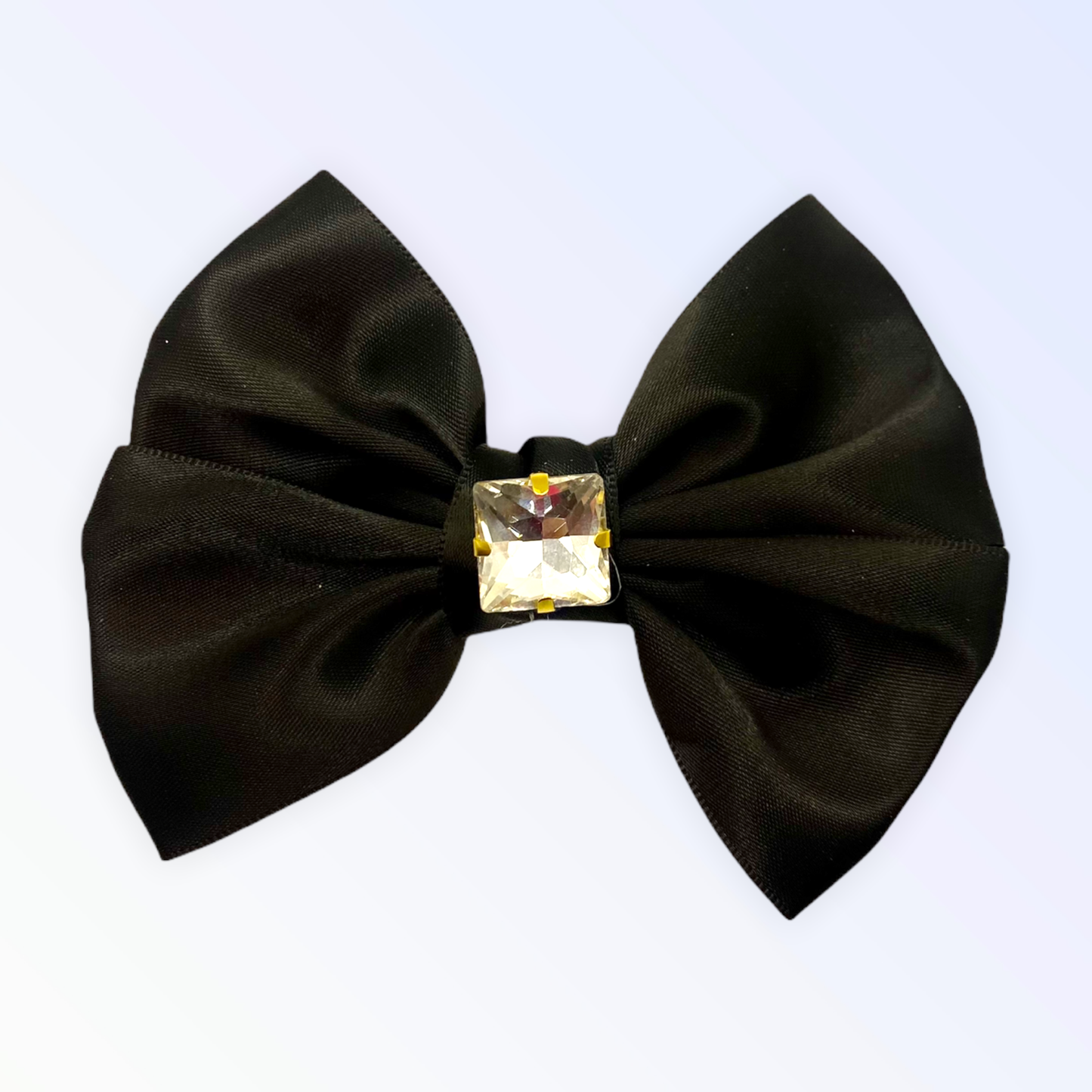 Glass Diamond Rhinestone Bow- Short