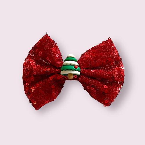 Holiday Glam Sequin Hair Barrettes- Dog Barrette