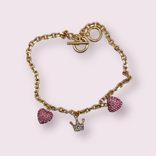 My Tiny Princess of Hearts Dog Charm Collar