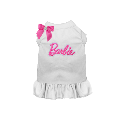 Barbie Bow Dog Dress